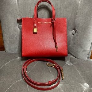 Marc Jacobs Mini Grind Tote in Fire Red